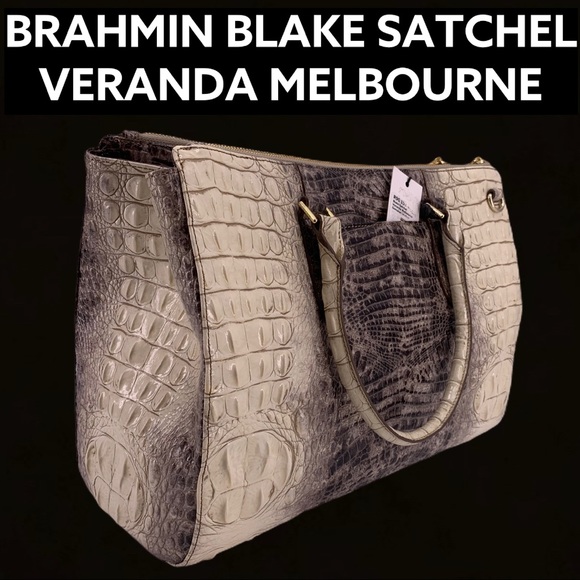 NWT BRAHMIN BLAKE SATCHEL VERANDA MELBOURNE - Picture 4 of 12